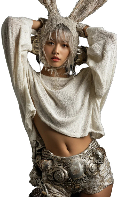 Cyber Pilot Cosplay V8 Vinyl Car Decal Sticker – Waterproof & UV-Resistant 8"