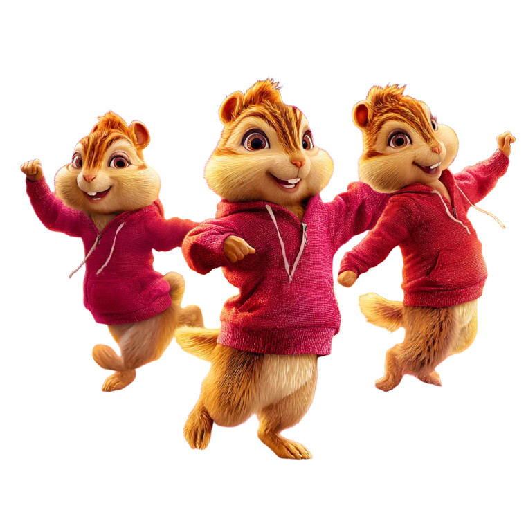 Dancing Chipmunks Vinyl Car Decal Sticker – Waterproof & UV-Resistant 8"