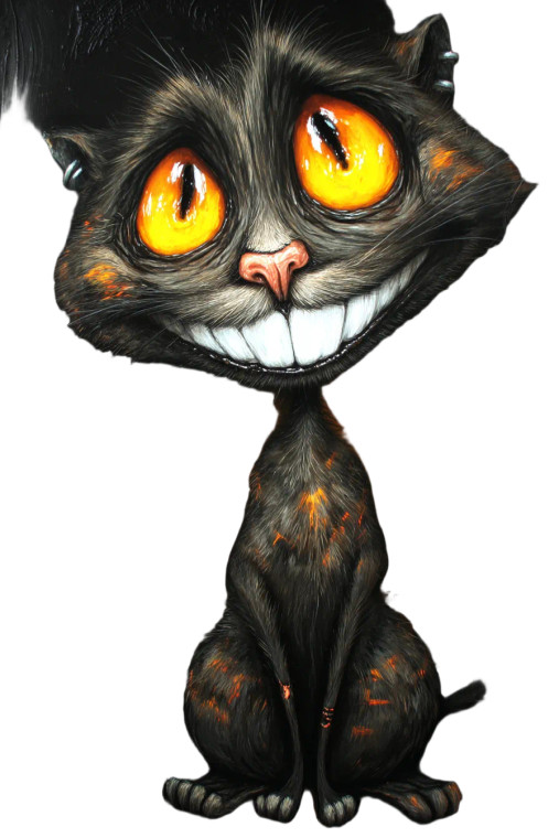 Grinning Punk Cat Vinyl Car Decal Sticker – Waterproof & UV-Resistant 8"