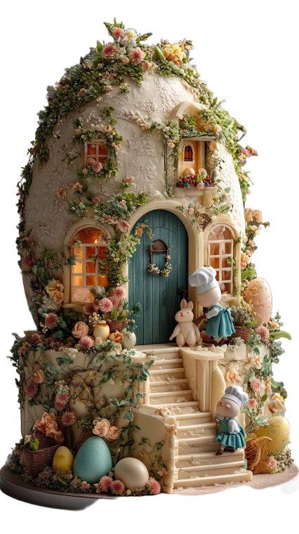 Whimsical Easter Paska Vinyl Car Decal Sticker – Waterproof & UV-Resistant 8"