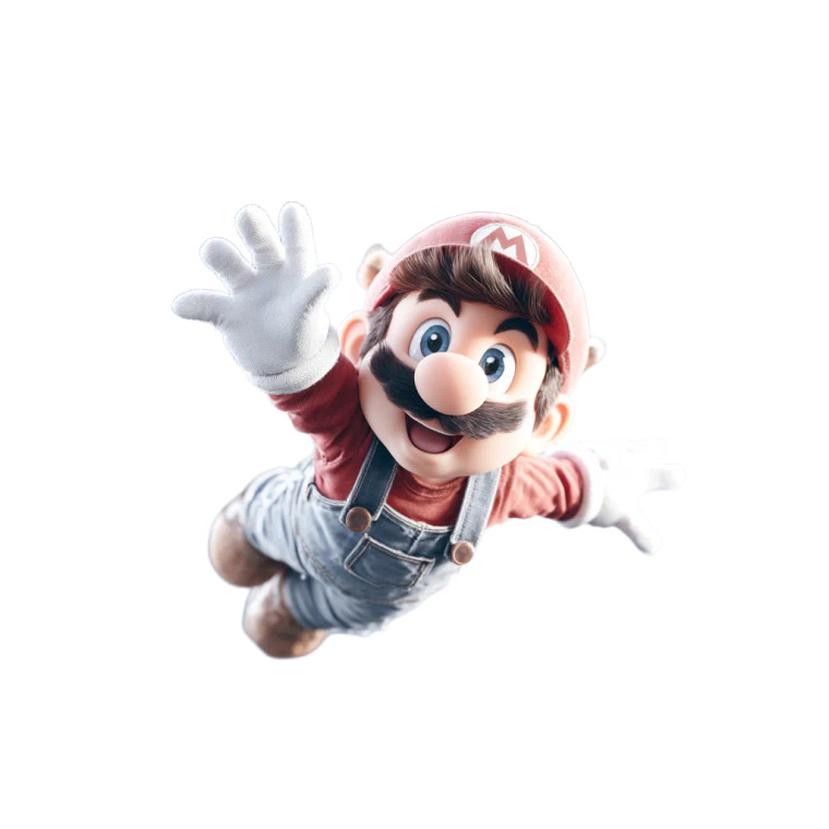 Super Mario Space V3 Vinyl Car Decal Sticker – Waterproof & UV-Resistant 8"