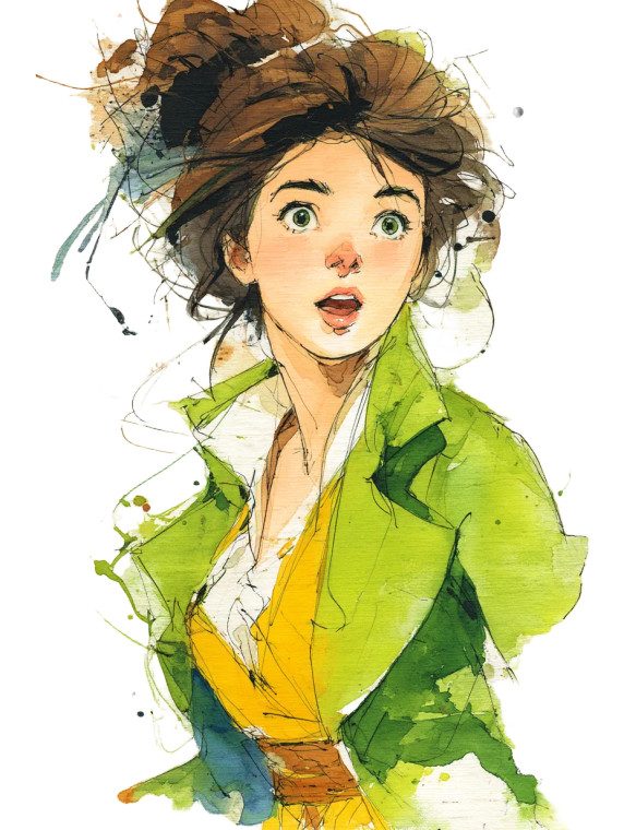 Dynamic Fairy Portrait Vinyl Car Decal Sticker – Waterproof & UV-Resistant 8"