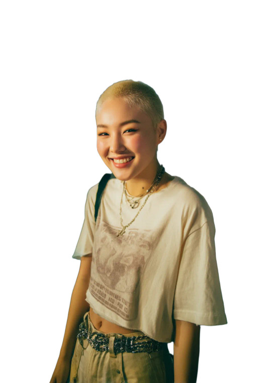 Blonde Buzz Cut Girl Vinyl Car Decal Sticker – Waterproof & UV-Resistant 8"