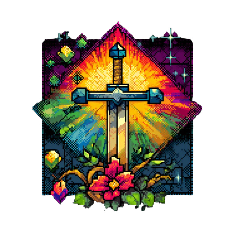 8Bit Game Icon Vinyl Car Decal Sticker – Waterproof & UV-Resistant 8"