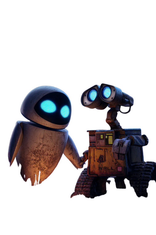 Wall·E And Eve Vinyl Car Decal Sticker – Waterproof & UV-Resistant 8"