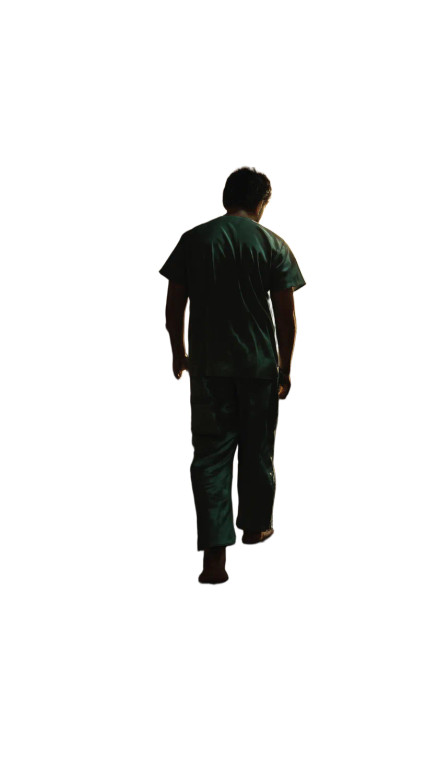 Iraqi Man In Scrubs Vinyl Car Decal Sticker – Waterproof & UV-Resistant 8"