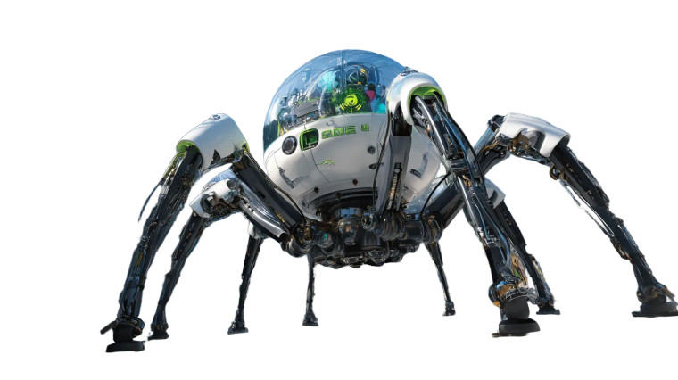 Mechanical Spider Claw Vinyl Car Decal Sticker – Waterproof & UV-Resistant 8"
