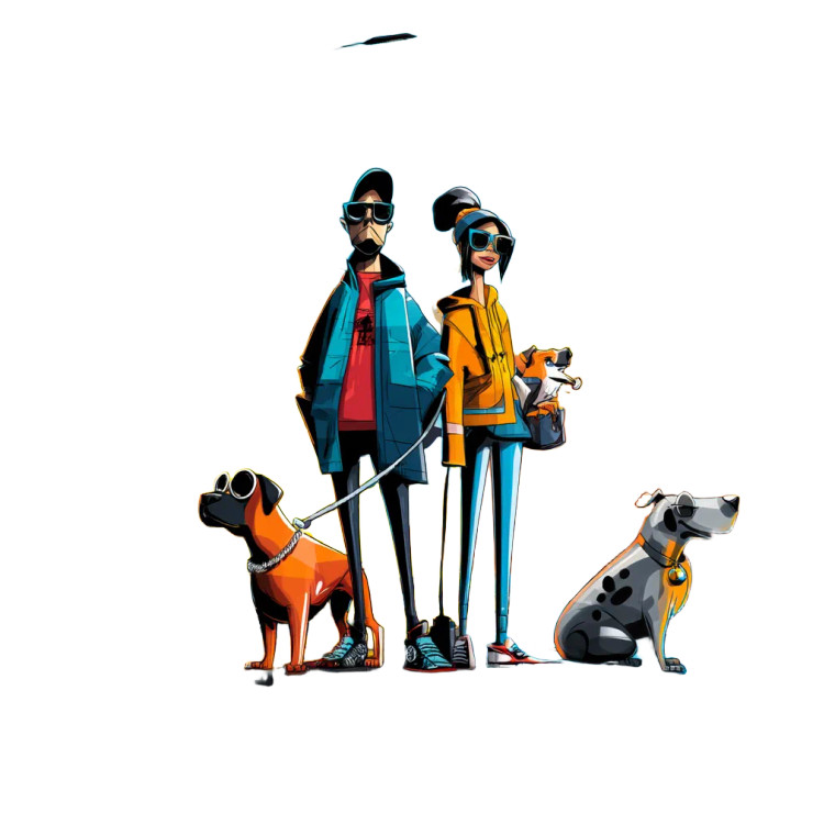 Quirky Urban Characters Vinyl Car Decal Sticker – Waterproof & UV-Resistant 8"