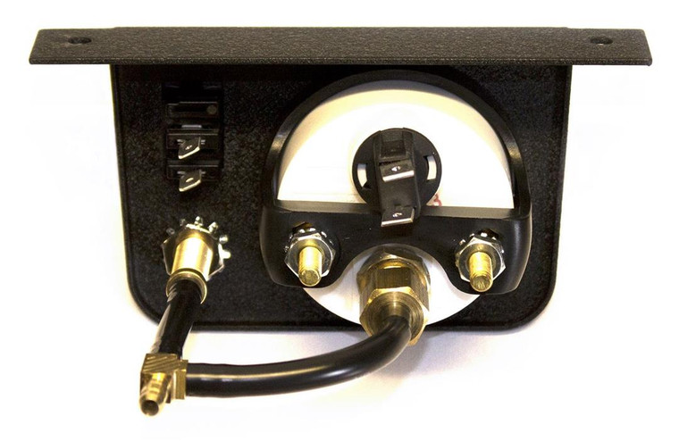 Air Lift Analog Gauge | Full Sweep 0-100 PSI | ISO Certified | Electric Switch & Deflate Button