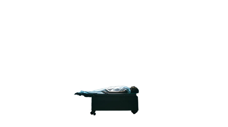 Eerie Morgue Scene Vinyl Car Decal Sticker – Waterproof & UV-Resistant 8"