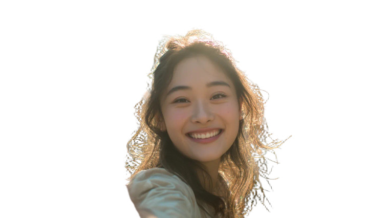 Smiling Asian Student Vinyl Car Decal Sticker – Waterproof & UV-Resistant 8"