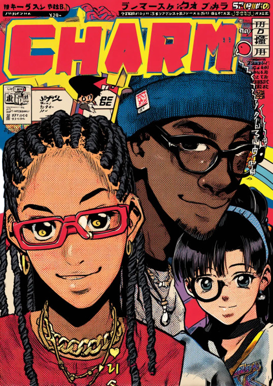 Charm Magazine Cover Vinyl Car Decal Sticker – Waterproof & UV-Resistant 8"