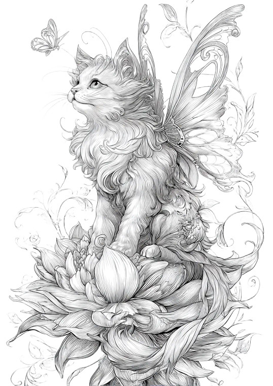 Magical Fairy Cat Vinyl Car Decal Sticker – Waterproof & UV-Resistant 8"