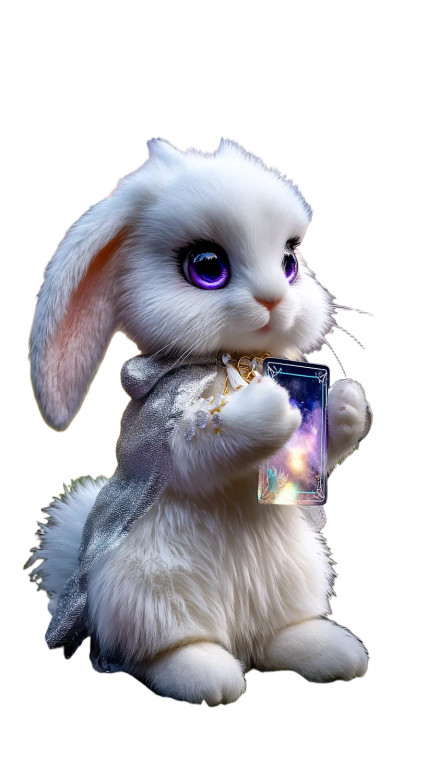 Lunmi The Moon Rabbit Vinyl Car Decal Sticker – Waterproof & UV-Resistant 8"