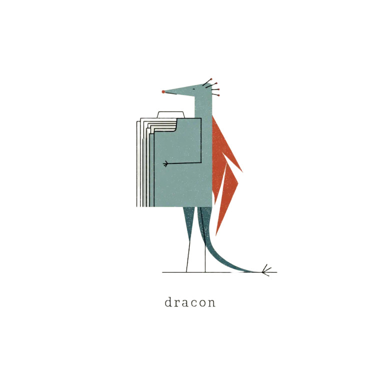 Dracon Logo Vinyl Car Decal Sticker – Waterproof & UV-Resistant 8"