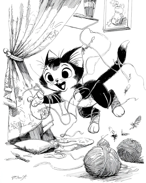 Mischievous Kitten Sketch Vinyl Car Decal Sticker – Waterproof & UV-Resistant 8"