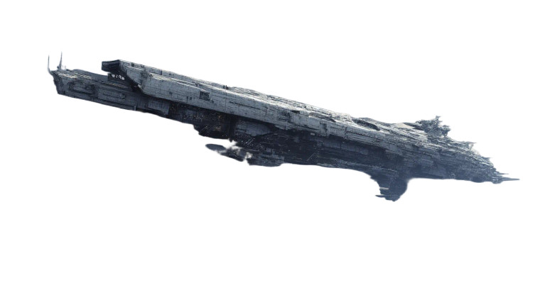 Interstellar Battleship Vinyl Car Decal Sticker – Waterproof & UV-Resistant 8"