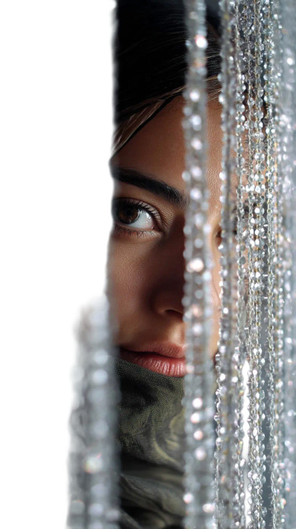 Mysterious Iranian Woman Vinyl Car Decal Sticker – Waterproof & UV-Resistant 8"