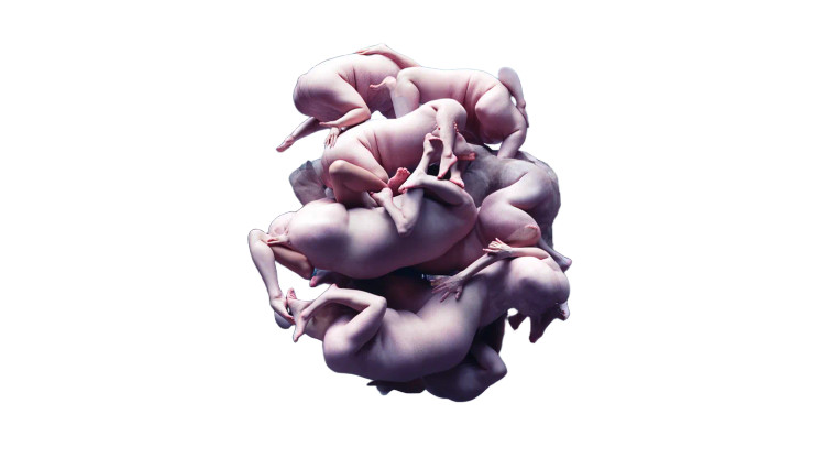 Floating Human Pillar Vinyl Car Decal Sticker – Waterproof & UV-Resistant 8"