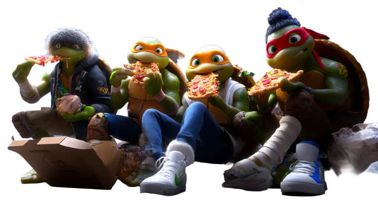 Stylized Ninja Turtles Vinyl Car Decal Sticker – Waterproof & UV-Resistant 8"