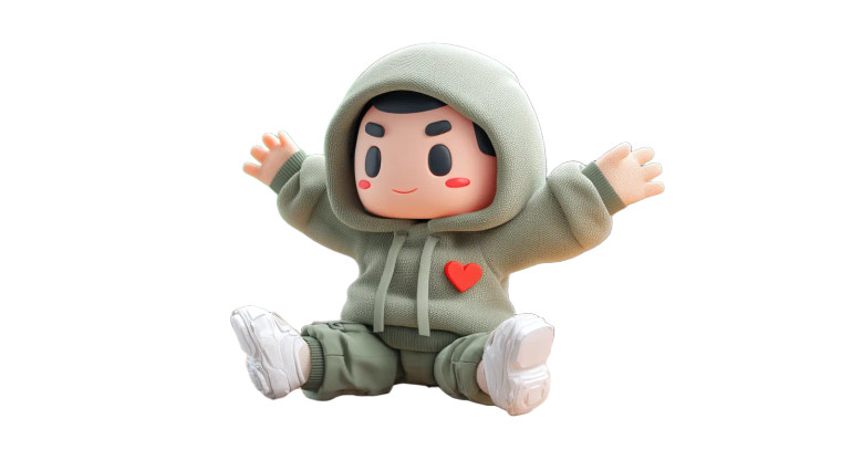 Happy Hacker Mascot V6 Vinyl Car Decal Sticker – Waterproof & UV-Resistant 8"