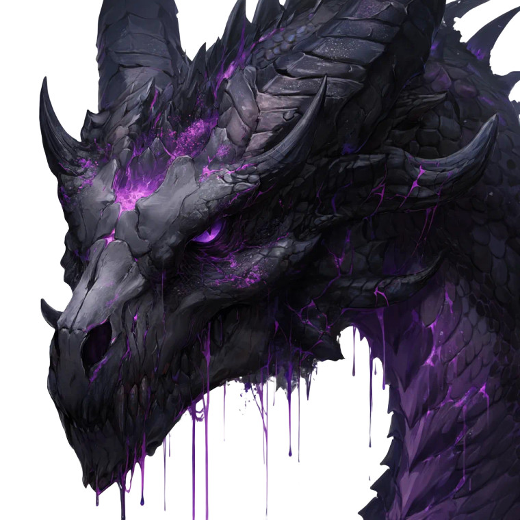 Acidic Corrupted Dragon Vinyl Car Decal Sticker – Waterproof & UV-Resistant 8"