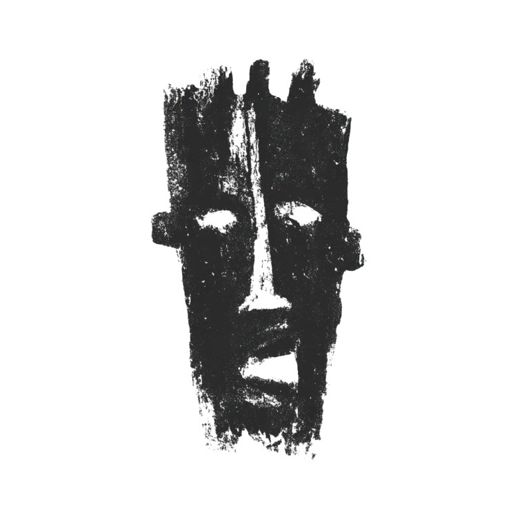 Ancient African Mask Vinyl Car Decal Sticker – Waterproof & UV-Resistant 8"