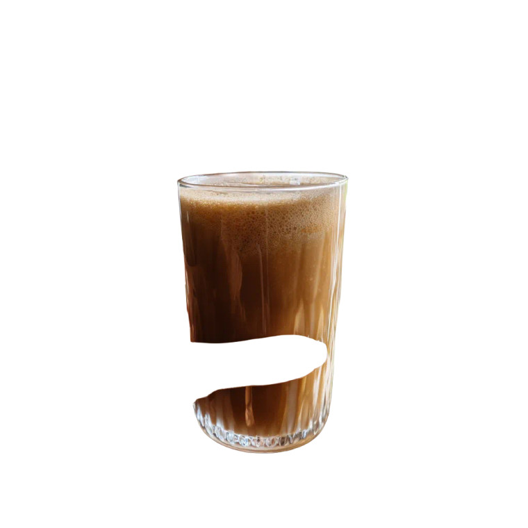 Woman With Iced Coffee Vinyl Car Decal Sticker – Waterproof & UV-Resistant 8"