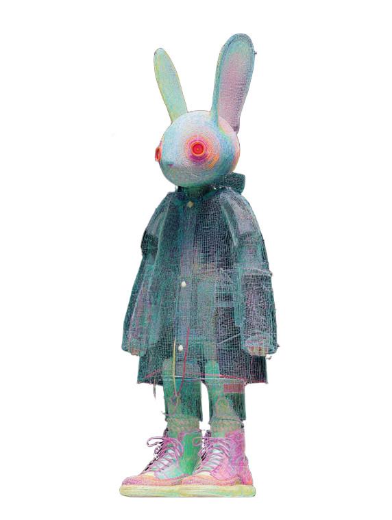 Melancholic Rabbit Ip Vinyl Car Decal Sticker – Waterproof & UV-Resistant 8"