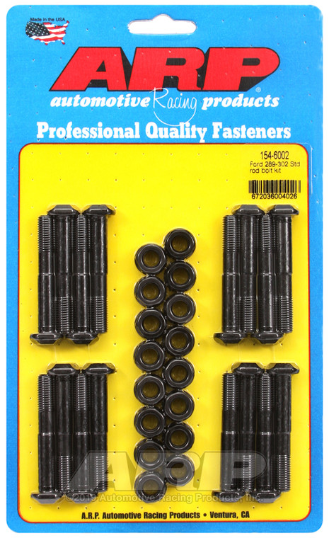 High Performance Ford 289/302 Rod Bolt Set | 200,000 PSI Tensile Strength, Black Oxide Finish