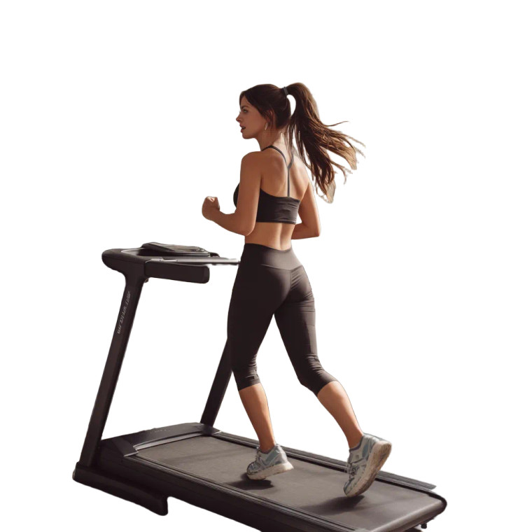 Woman Running On Treadmill Vinyl Car Decal Sticker – Waterproof & UV-Resistant 8"
