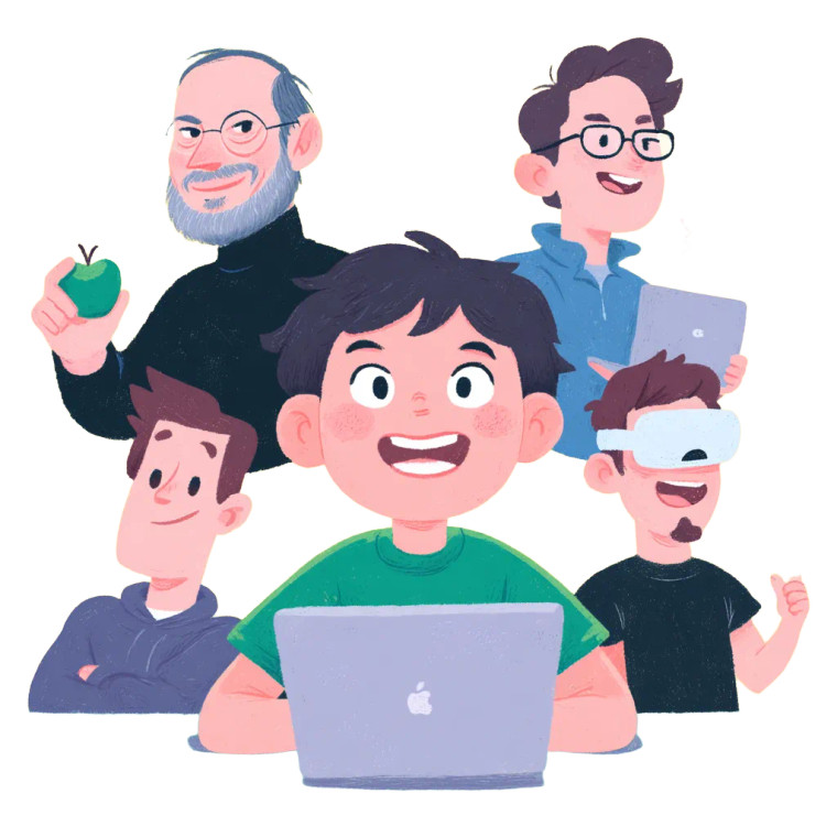 Tech-Inspired Young Learner Vinyl Car Decal Sticker – Waterproof & UV-Resistant 8"