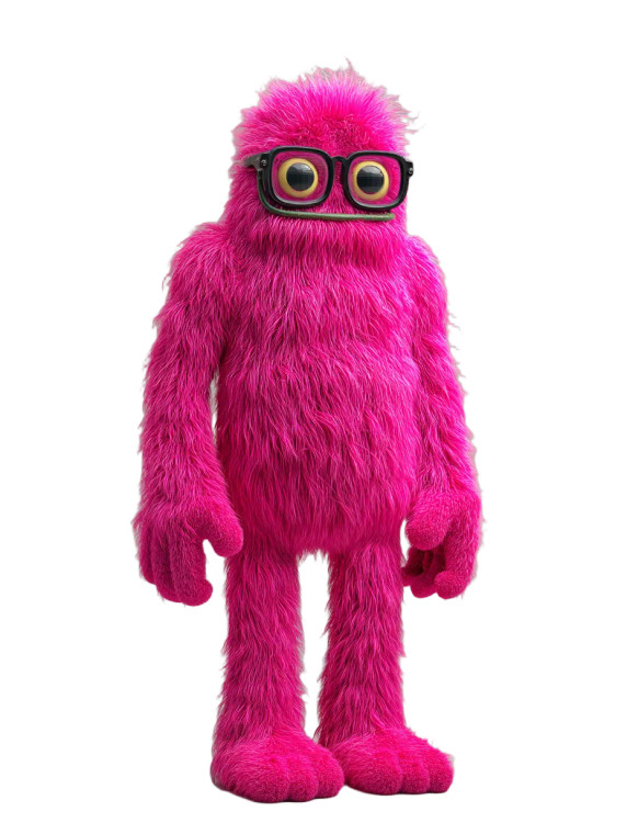 Pink Sci-Fi Creature Vinyl Car Decal Sticker – Waterproof & UV-Resistant 8"