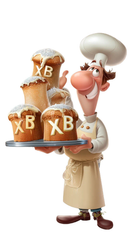 Cartoon Easter Baker Vinyl Car Decal Sticker – Waterproof & UV-Resistant 8"