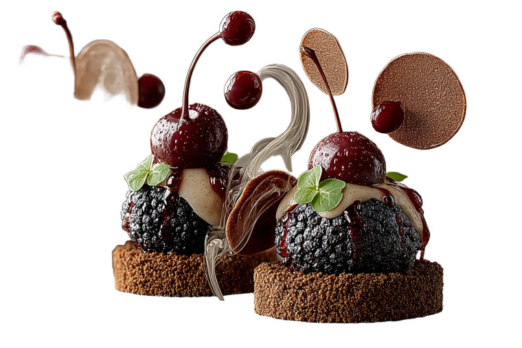 Floating Dessert Art Vinyl Car Decal Sticker – Waterproof & UV-Resistant 8"