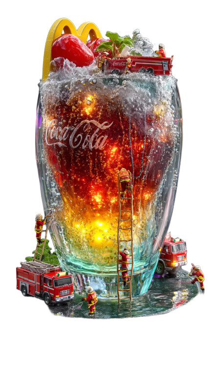 Giant Coca-Cola Cup V3 Vinyl Car Decal Sticker – Waterproof & UV-Resistant 8"