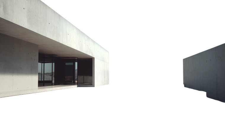 Minimalist Modern Building Vinyl Car Decal Sticker – Waterproof & UV-Resistant 8"