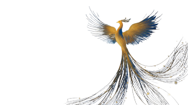 Elegant Phoenix Poster Vinyl Car Decal Sticker – Waterproof & UV-Resistant 8"