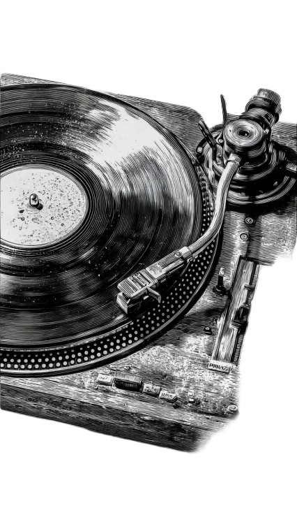 Vinyl Record Art Vinyl Car Decal Sticker – Waterproof & UV-Resistant 8"