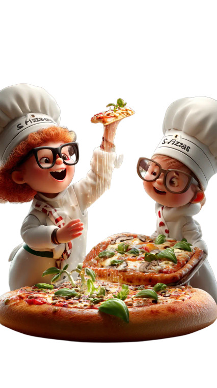 Cheerful Pizza Banner Vinyl Car Decal Sticker – Waterproof & UV-Resistant 8"