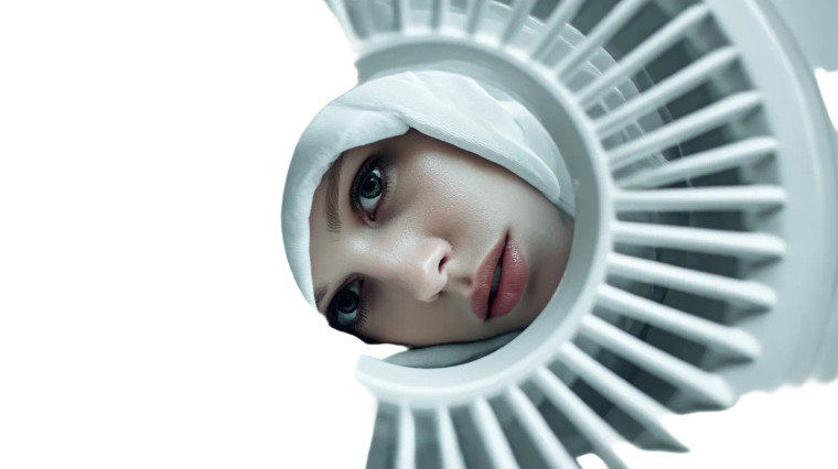 Surreal Fashion Portrait V6 Vinyl Car Decal Sticker – Waterproof & UV-Resistant 8"