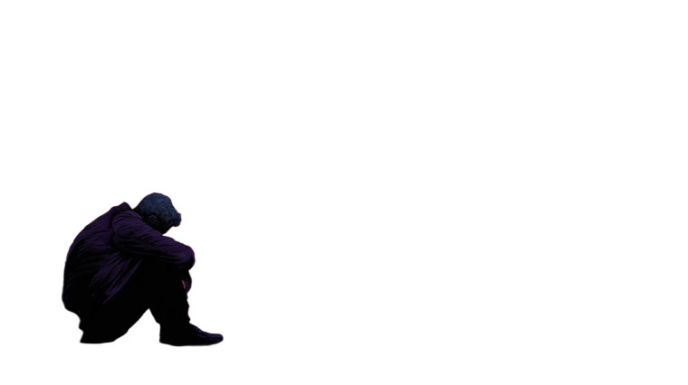 Sad Man Vinyl Car Decal Sticker – Waterproof & UV-Resistant 8"