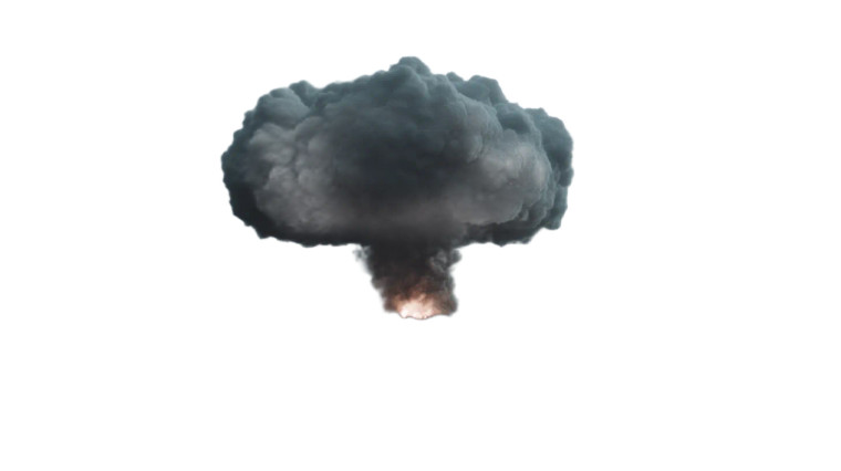 Nuclear Explosion V3 Vinyl Car Decal Sticker – Waterproof & UV-Resistant 8"