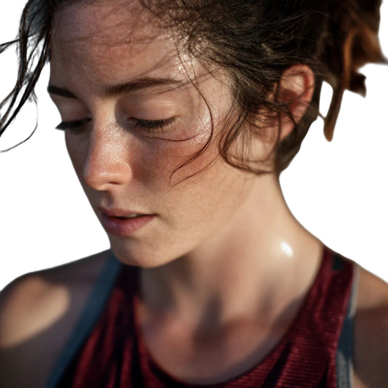 Post-Workout Portrait Vinyl Car Decal Sticker – Waterproof & UV-Resistant 8"