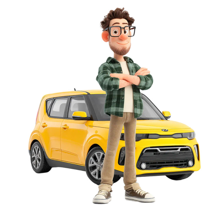 Happy Taxi Driver Vinyl Car Decal Sticker – Waterproof & UV-Resistant 8"