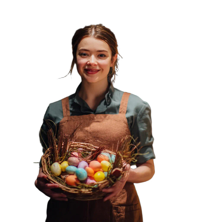 Easter Waitress Vinyl Car Decal Sticker – Waterproof & UV-Resistant 8"