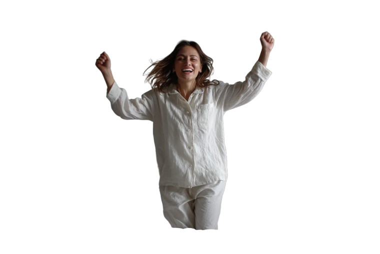 Girl Jumping Parallel Vinyl Car Decal Sticker – Waterproof & UV-Resistant 8"