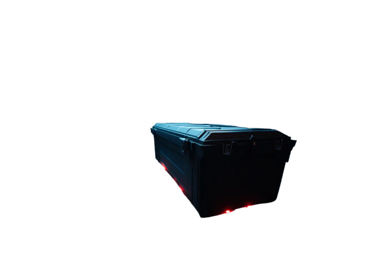 High-Tech Coffin Sarcophagus Vinyl Car Decal Sticker – Waterproof & UV-Resistant 8"