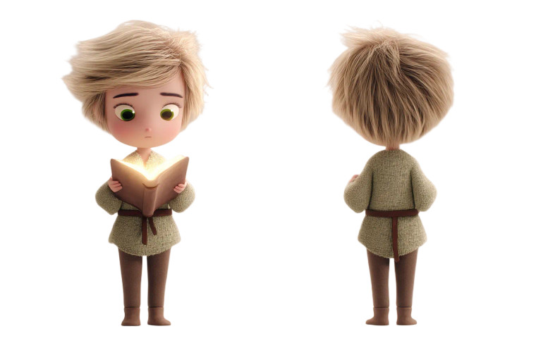 Magical Boy Character Vinyl Car Decal Sticker – Waterproof & UV-Resistant 8"