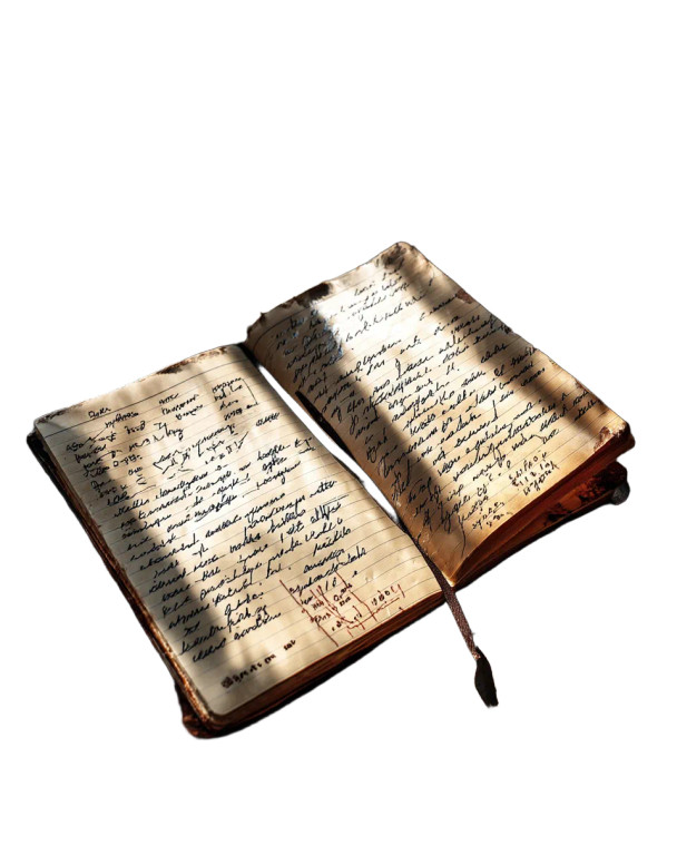 Illuminated Notebook Vinyl Car Decal Sticker – Waterproof & UV-Resistant 8"